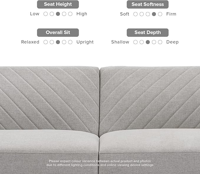 mopio 76.4" Futon Sofa Bed, Couch, Loveseat, Sleeper Sofa, Mid Century Modern Futon Couch, Sofa Cama, Couches for Living Room (Light Gray Fabric)