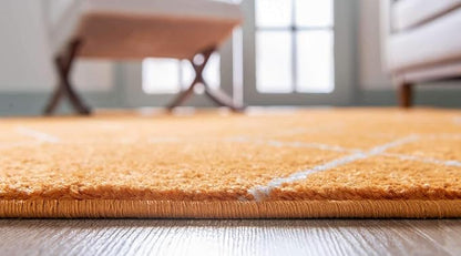 Unique Loom Trellis Frieze Collection Area Rug - Geometric (3' 3" x 5' 3", Orange/ Ivory)