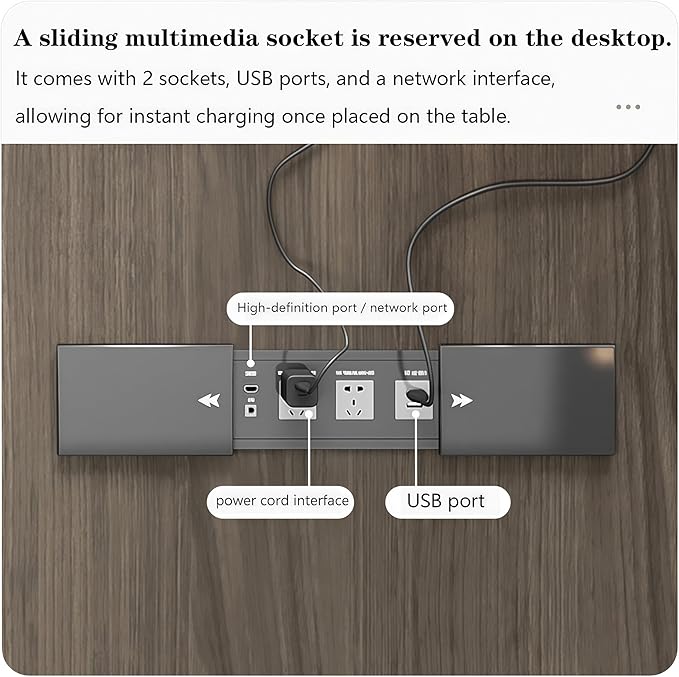 L Shaped Executive Desk, 141.7 inch Large Executive Computer Desk Set Drawers and Lockable, Power Socket and USB Port Storage, Without Desk or Computer Chair (Filing Cabinet)