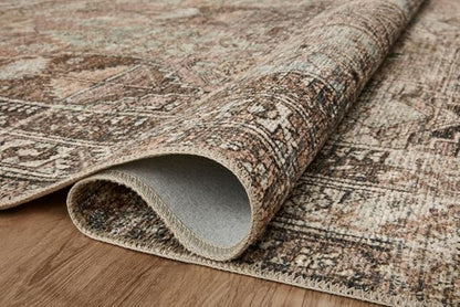Loloi Amber Lewis Billie Collection, Clay & Sage 6'-0" x 9'-0" Area Rug – Antique & Distressed Accent Rugs for Living Room, Bedroom, Entryway & Hallway, No Shed High Traffic Area Home Decor Rug