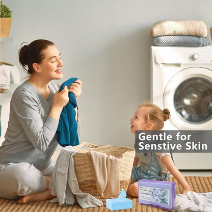 Laundry Detergent Sheets | Ultra-Portable | Travel Size | 32 Loads, 5-Second Dissolve | TSA-Approved & Eco-Friendly | 2X Stain Removal Tech | HE-Safe Detergent Sheets, Fresh Botanical Scent