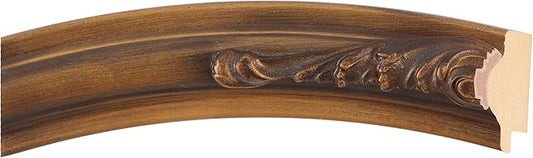 OVALCREST Oval Beveled Wall Mirror for Home Decor - Florence Style - Sunset Gold - 40" x 28"