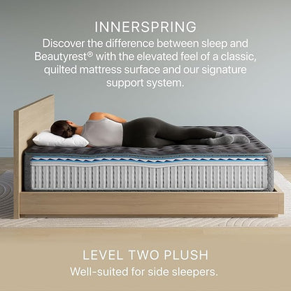 Beautyrest Days End Plush 14" Mattress - King - Cooling Tech, Supportive Durable Pocketed Coils, Pressure Relief, Motion Separation; 100 Night Sleep Trial and 10 Year Warranty