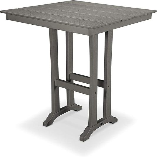 POLYWOOD® Bar Table, Slate Grey