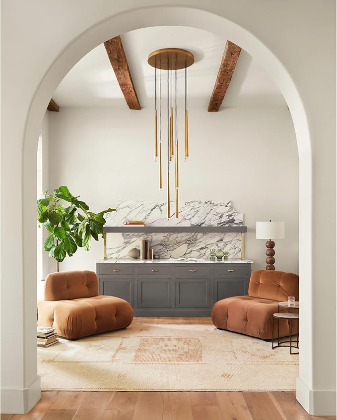 Livabliss x Becki Owens Solana Medallion Area Rug , 5'3" x 7', Peach