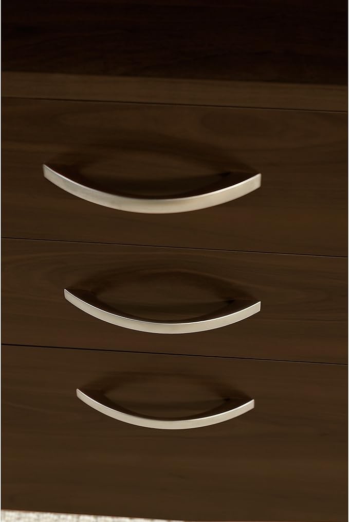 Bush Business Furniture Series C Elite 48W x 30D Desk Shell with 3 Drawer File in Mocha Cherry