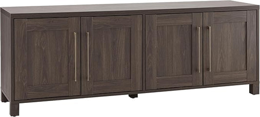 Henn&Hart Rectangular TV Stand for TV's up to 80" in Alder Brown, TV Stands for the Living Room