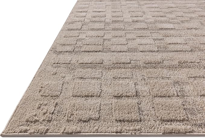 Loloi Amber Lewis Monty Collection MOT-06 Pebble/Beige 11'-6" x 15', .50" Pile Height, Area Rug