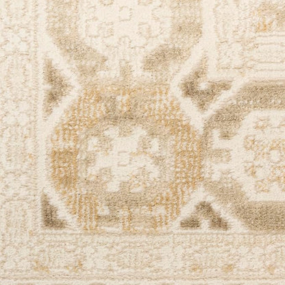 Nourison Home Pardis Ivory Beige 4' x 6' Area Rug - Easy Clean, Non Shedding, Bed Room, Living Room, Dining Room, Kitchen (4' x 6')
