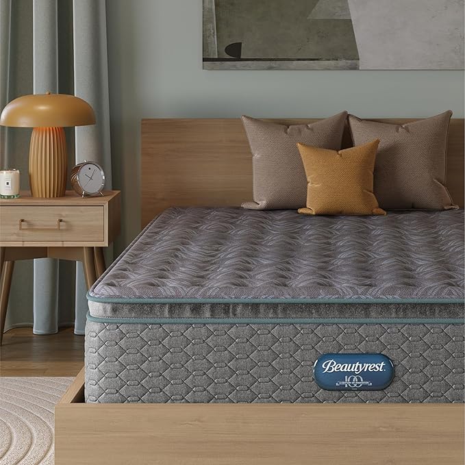 Beautyrest Prime Dream Medium Pillow Top 14.25" Mattress - King - Durable Pocketed Coil, Support, Pressure Relief, Cooling, Motion Separation; 100 Night Sleep Trial and 10 Year Warranty