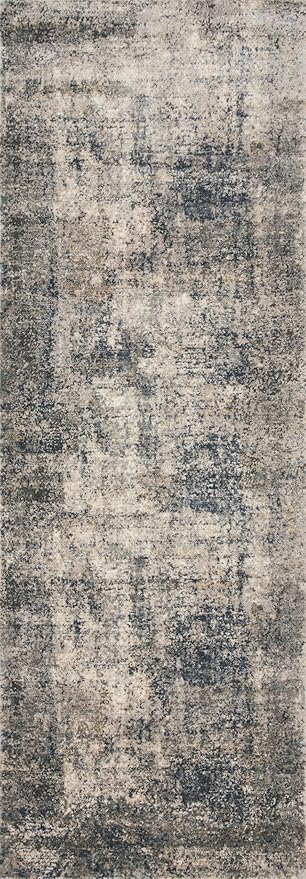 Loloi Teagan Collection TEA-05 Denim/Slate 7'-11" x 10'-6" Area Rug, Large, Soft Neutral Rug, High-Traffic for Living Room, Bedroom, Home Office, Dining Area