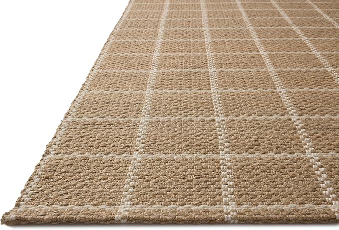 Loloi Chris Loves Julia Fletcher Collection FLE-01 Natural/Ivory 5'-0" x 7'-6", .37" Pile Height, Area Rug