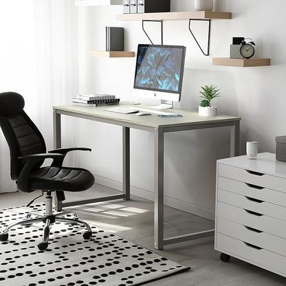 SHW 48-Inch Commercial-Grade Office Computer Desk, Maple