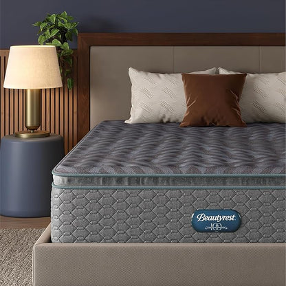 Beautyrest Days End Medium Firm Pillow Top 14.75" Mattress - Cal King - Cooling Tech, Supportive Durable Pocketed Coils, Pressure Relief, Motion Separation; 100 Night Sleep Trial and 10 Year Warranty