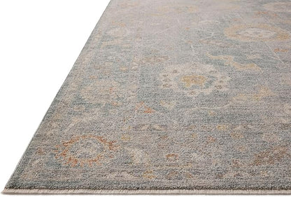 Loloi Chris Loves Julia Louisa Collection LOI-02 Ocean/Sunset 7'-10" x 10', .38" Pile Height, Area Rug
