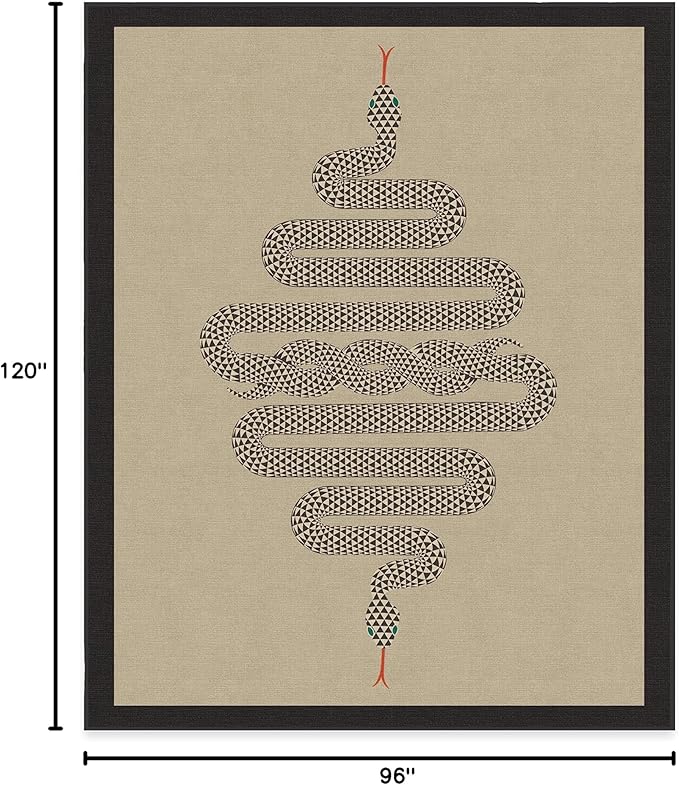RUGGABLE x Jonathan Adler Washable Modern Area Rug – Venom Neutral 8x10, Stain-Resistant, Non-Slip – Large Machine Washable Rugs for Living Room, Bedroom, Hallway, Entryway & Office–with Standard Pad