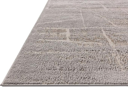 Loloi Amber Lewis Monty Collection MOT-07 Natural/Mist 6'-7" x 9'-3", .50" Pile Height, Area Rug