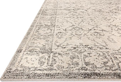 Loloi Magnolia Home by Joanna Gaines Gigi Collection GIG-02 Ivory/Stone 4'-0" x 6'-0" Accent Rug