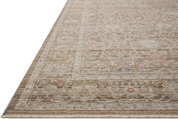 Loloi Chris Loves Julia Ida Collection IDA-03 Bark/Multi 6'-3" x 9'-4", .19" Pile Height, Area Rug