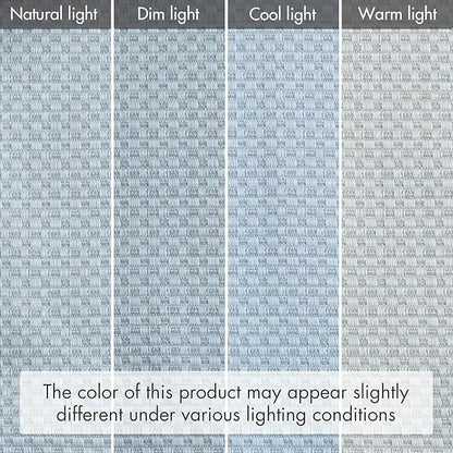 Madison Park Galen Cordless Roman Shade, 27"W x 64"H, Sheen Blue – Room Darkening, Thermal Insulated, Energy Efficient Window Blind with Subtle Sheen Basketweave Fabric for Privacy