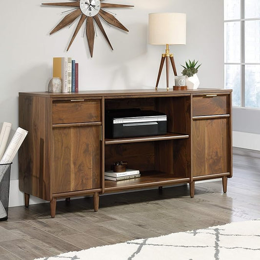 Sauder Clifford Place Credenza, Grand Walnut finish