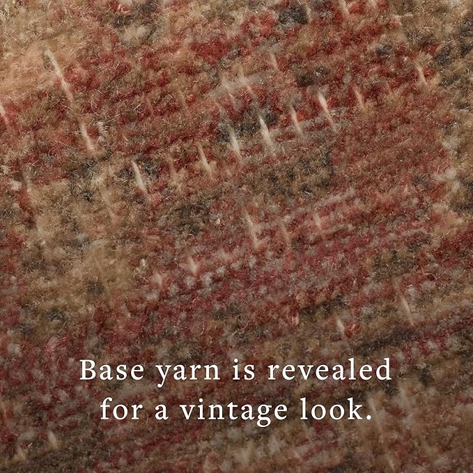 Loloi Amber Lewis Molly Collection MOL-09 Brick/Bark 5'-3" x 7'-9" Low Pile Area Rug