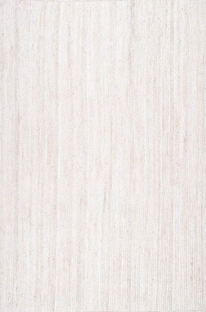 nuLOOM 12x15 Rigo Jute Hand Woven Area Rug, Off White, Solid Farmhouse Design, Natural Fiber, For Bedroom, Living Room, Dining Room, Hallway, Office, Kitchen, Entryway