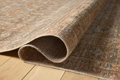 Loloi Amber Lewis Molly Collection MOL-06 Gold/Blue 2'-3" x 3'-10" Low Pile Accent Rug