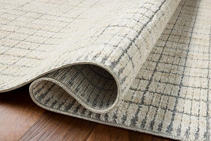 Loloi Amber Lewis Bexley Collection BEX-04 Slate/Natural 5'-0" x 7'-6" Area Rug Neutral, Textured, Living, Bedroom, Dining, Carpet