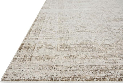 Loloi Amber Lewis Honora Collection HON-01 Ivory/Natural 2'-0" x 3'-4" Accent Rug