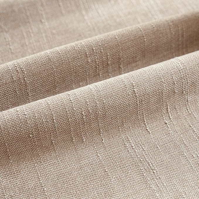 Foindtower Set of 2 Textured Chenille Throw Decorative Pillow Covers Square Accent Solid Cushion Cover Neutral Farmhouse Lumbar Pillow Case for Couch Sofa Bedroom Living Room 12x20 Inch,Cream Camel