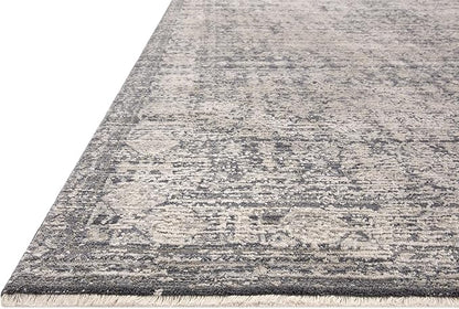 Loloi Amber Lewis Alie Collection ALE-03 Charcoal/Dove 9'-6'' x 13'-1'', .13'' Pile Height, Area Rug