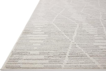 Loloi Kamala Collection KAM-02 Ivory/Silver 7'-10" x 10' Area Rug