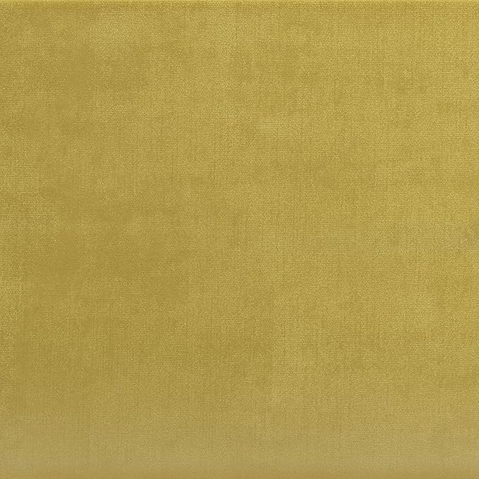SIMPLIHOME Draper 40 inch Wide Mid Century Modern Rectangle Tufted Ottoman Bench in Dijon Yellow Velvet Fabric, Assembled for the Living Room and Bedroom