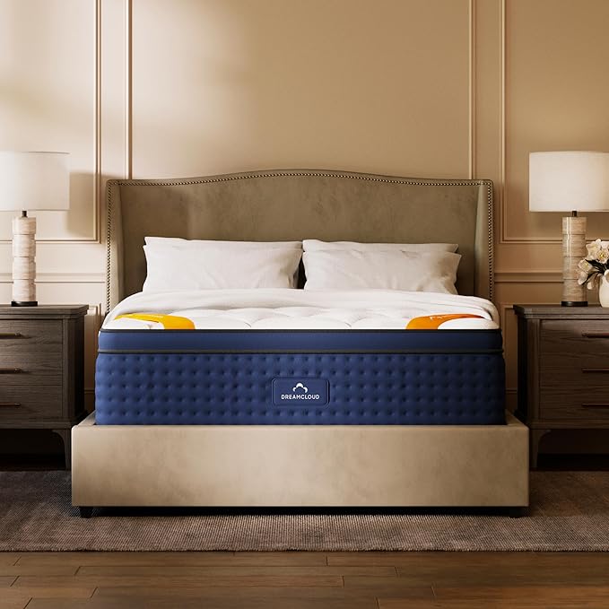 DreamCloud Premier Rest 14" Cal King Mattress - Luxury Gel Memory Foam - 365 Night Trial - Premium Pressure-Relieving Layers - Forever Warranty - CertiPUR-US® Certified