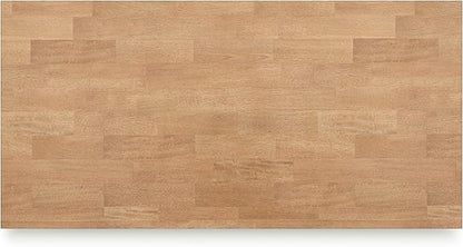 Signature Design by Ashley Gesthaven Modern Counter Height Dining Table with 3 Shelves and Trestle Base, Light Brown & Green