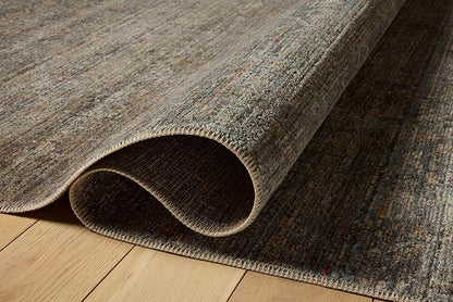 Loloi Amber Lewis Molly Collection MOL-05 Lagoon/Natural 2'-7" x 10'-0" Low Pile Runner Rug