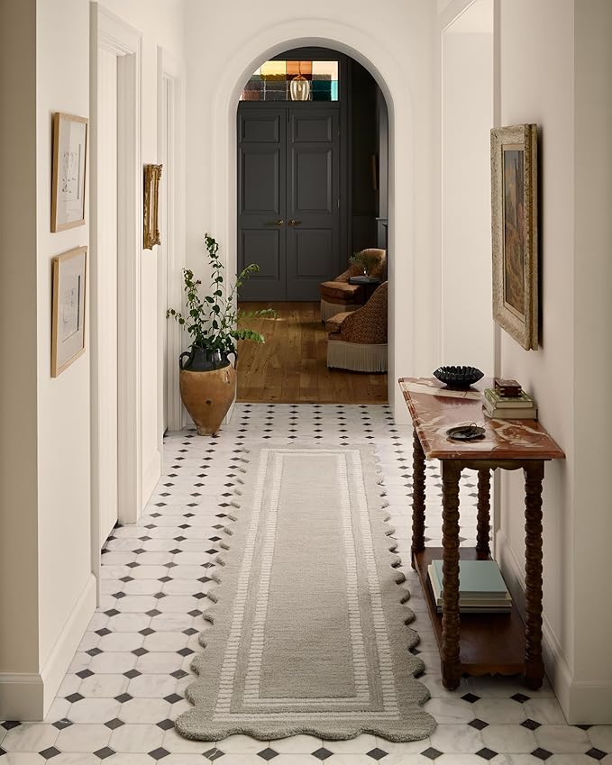 Loloi Chris Loves Julia Scottie Collection SCO-01 Fog/Ivory 5'-0" x 7'-6", .87" Pile Height, Area Rug
