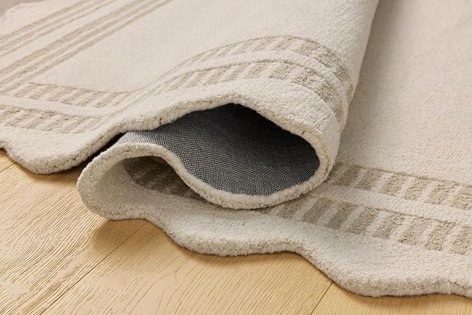 Loloi Chris Loves Julia Scottie Collection SCO-01 Ivory/Grey 2'-6" x 9'-9", .87" Pile Height, Runner Rug