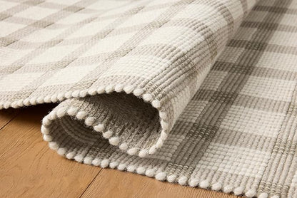 Loloi Magnolia Home by Joanna Gaines Ryder Collection RYD-02 Stone/Ivory 7'-9" x 9'-9" Area Rug