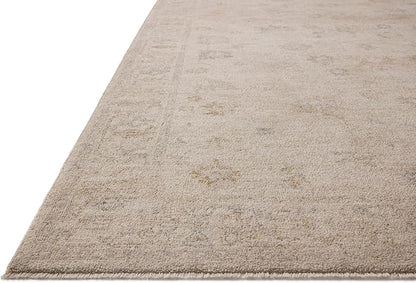 Loloi Chris Loves Julia Louisa Collection LOI-01 Oatmeal/Stone 2'-3" x 3'-10", .38" Pile Height, Accent Rug