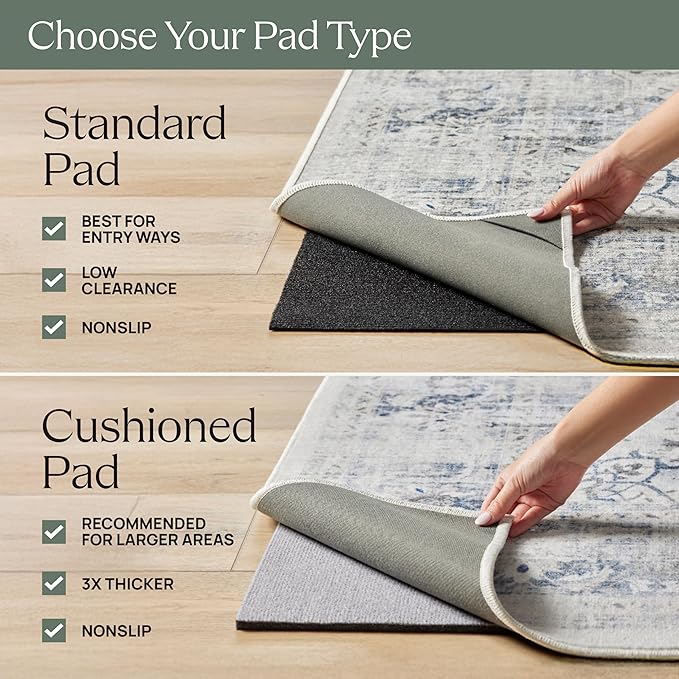 RUGGABLE x Jonathan Adler Machine Washable Area Rug – Inkdrop Black & Ivory 6 ft Round, Stain-Resistant, Non-Slip – Medium Rugs for Living Room, Bedroom, Hallway, Entryway & Office–with Standard Pad
