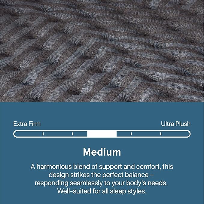 Beautyrest Days End Medium 14" Mattress - Cal King - Cooling Tech, Supportive Durable Pocketed Coils, Pressure Relief, Motion Separation; 100 Night Sleep Trial and 10 Year Warranty
