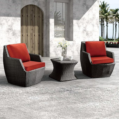 JMGBird Outdoor Chair Cushion Tufted Pillow, Deep Seat Chair Cushion Set 22"x22" Outdoor Cushions for Patio Furniture