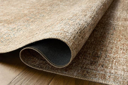 Loloi Amber Lewis Cambria Collection CBR-08 Ocean/Brick 10'-0" x 14'-0" Area Rug Jute, Neutral, Vintage Style, Antique Tone, Living, Bedroom, Dining, Carpet