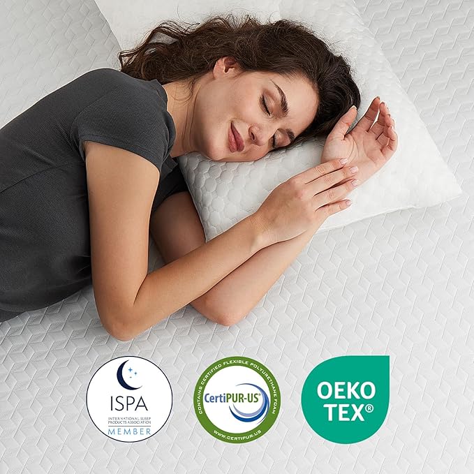 Novilla Queen Mattress 14 Inch, Queen Size Memory Foam Mattress for Pressure Relief & Supportive Comfort, Cool Refreshing Sleep Mattress in a Box, CertiPUR-US Certified, Medium Firm