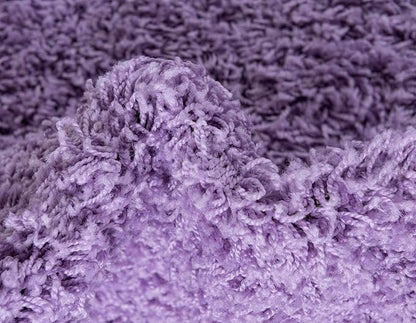 Unique Loom Solid Shag Collection Area Rug (3' 3" x 5' 3" Rectangle, Lilac)