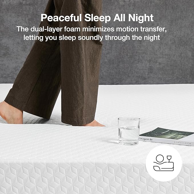 Novilla Full Size Mattress, 10 Inch Memory Foam Mattress Full for Pressure Relief & Comfort Sleep, Natural Fiber Infused for Cooling Refreshing Feel, CertiPUR-US Certified Mattress in a Box, Plush