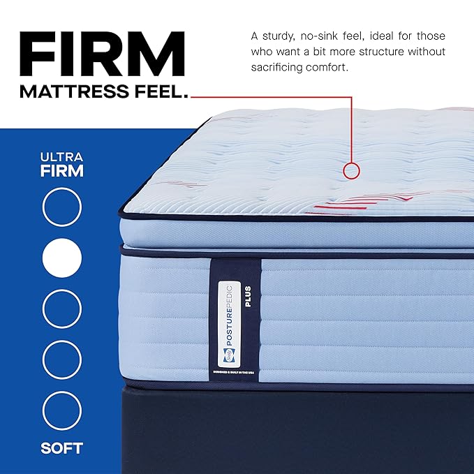 Sealy Posturepedic® Plus Glenshaw 15" Firm Pillowtop Innerspring Mattress - California Twin