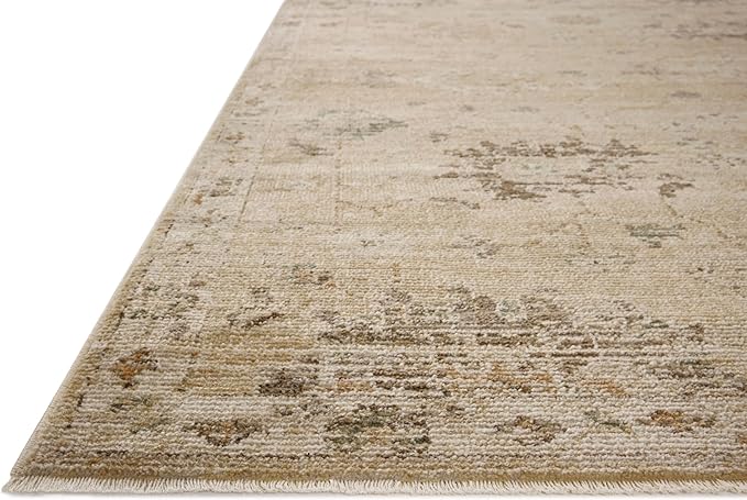Loloi Magnolia Home by Joanna Gaines Pace Collection PAC-05 Apricot/Multi 7'-8" x 7'-8" Round Area Rug